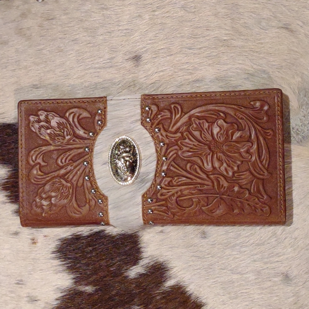 Leather wallet nwt mens